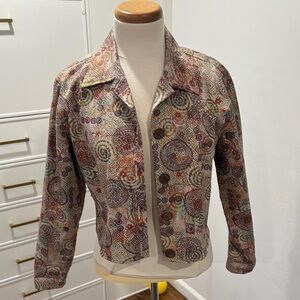 Multicolor Patterned Women's Jacket